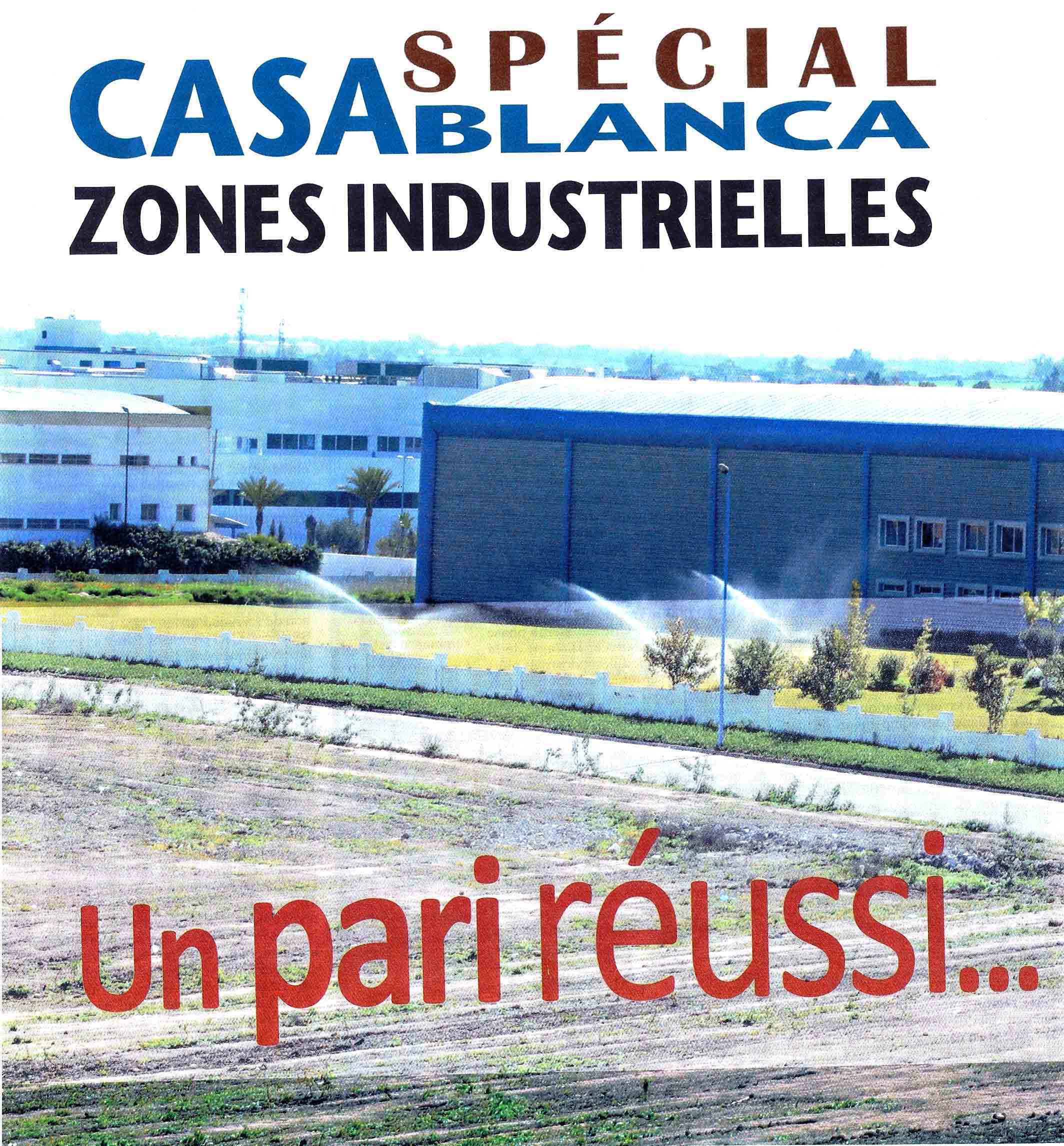 La vie éco : Spécial Casablanca : zones industrielles
